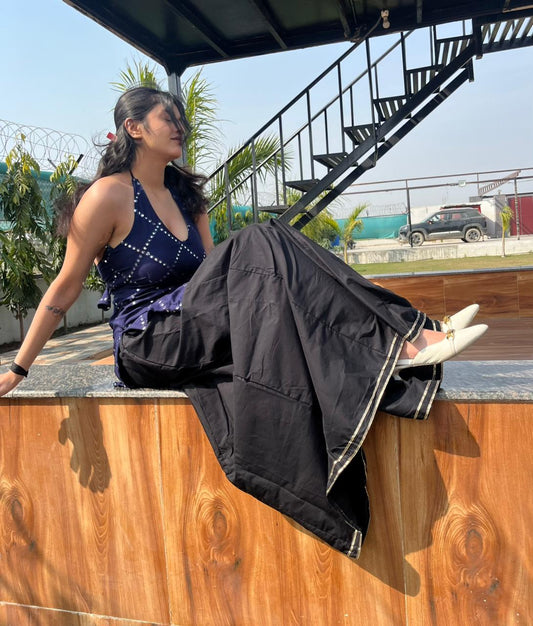 Black Sharara Pants