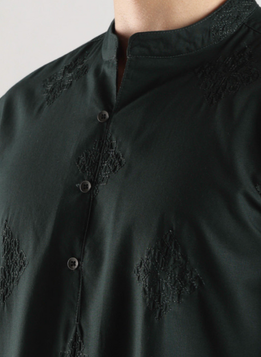 Emerald Embroidered Kurta