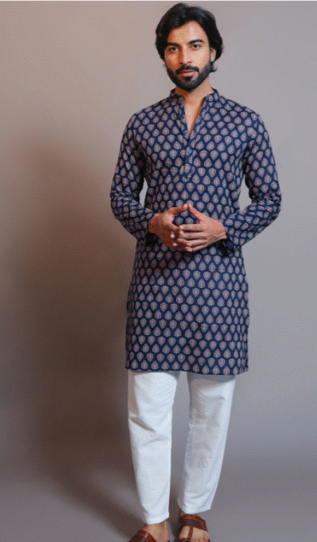 Midnight Medallion Kurta Set