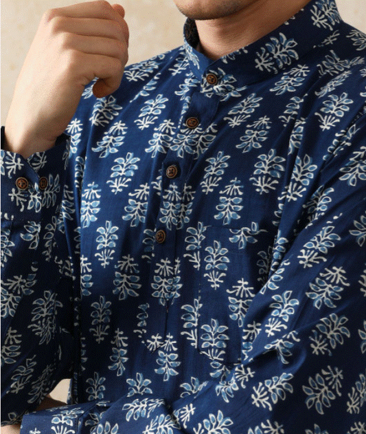 Indigo Classic Kurta