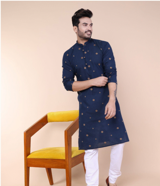 Navy Royale Kurta