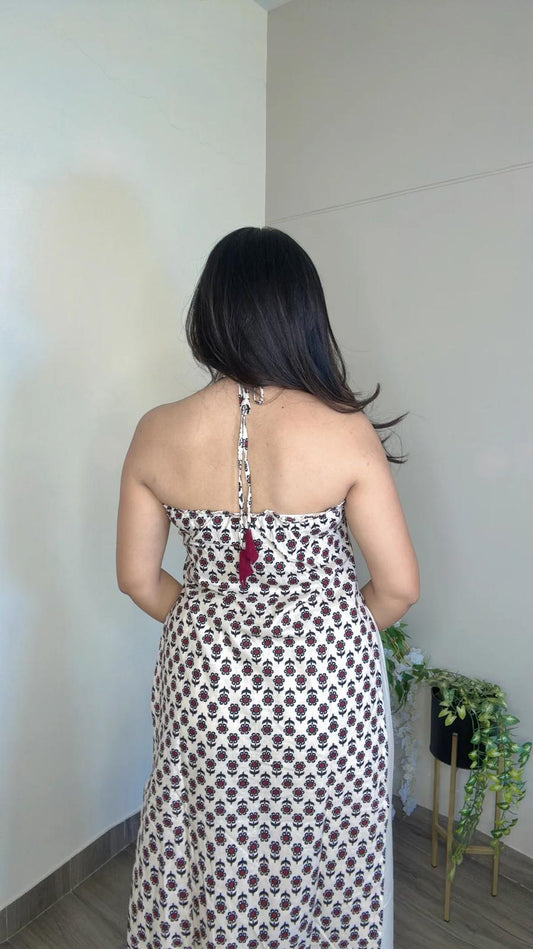Ayla Ivory Halter Kurti