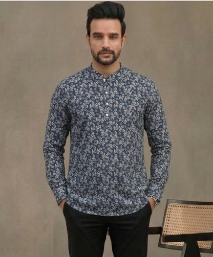Indigo Floral Kurta