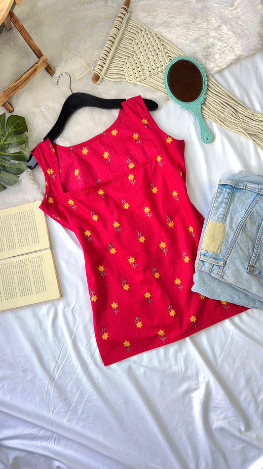 Cherry Dot Kurti