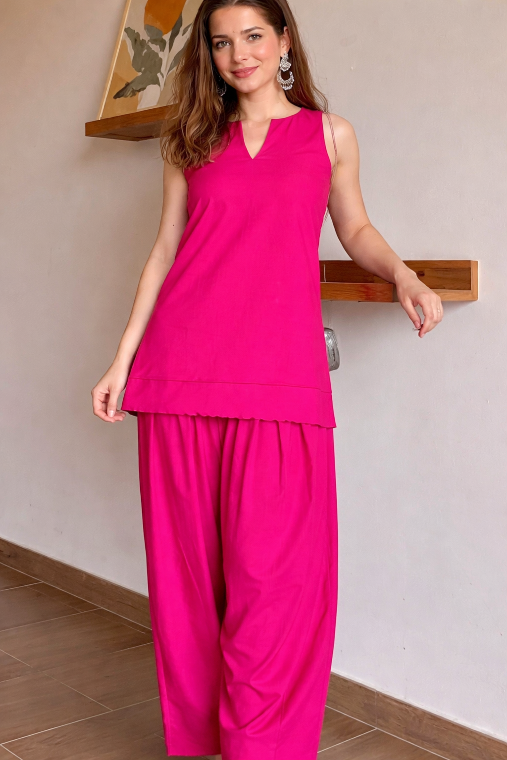Rani Fuchsia Farshi Set (2-Piece)