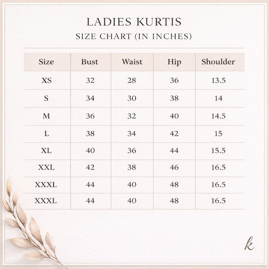 Espresso Bloom Kurti - Long Sleeves