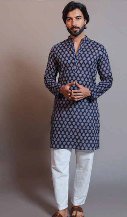 Midnight Medallion Kurta Set