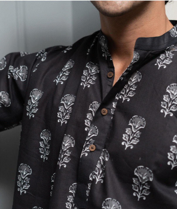 Shadow Print Kurta
