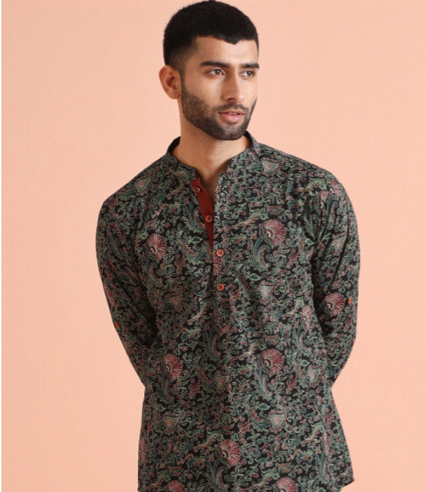 Emerald Paisley Kurta
