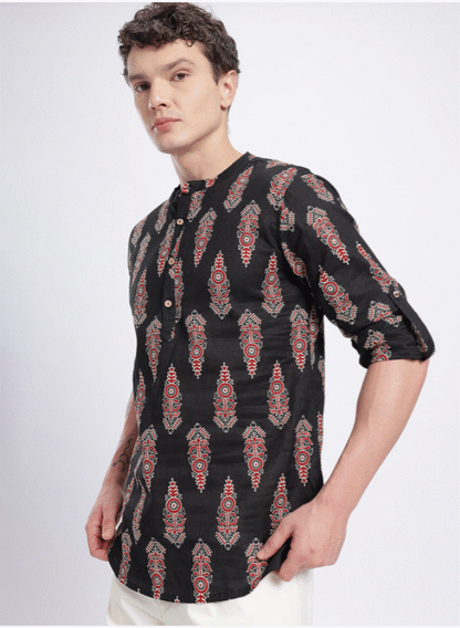 Black Scarlet Kurta