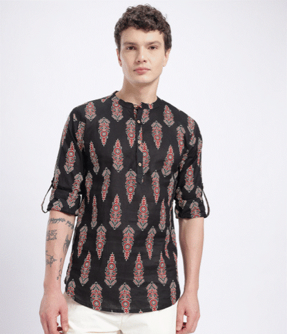 Black Scarlet Kurta