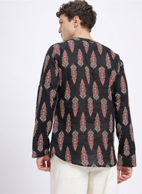 Black Scarlet Kurta