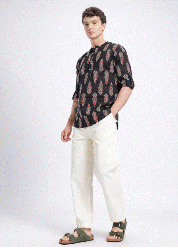 Black Scarlet Kurta
