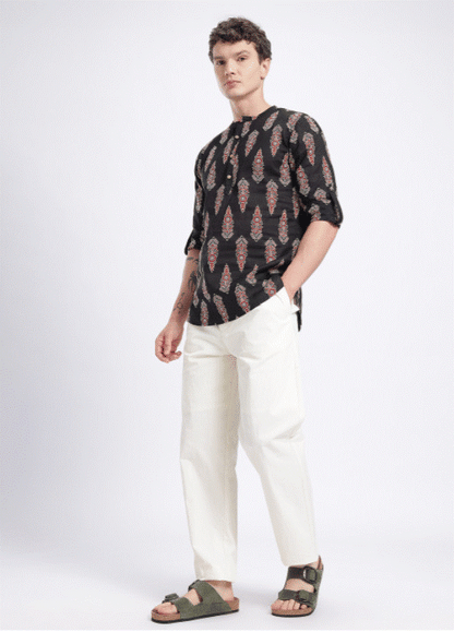 Black Scarlet Kurta