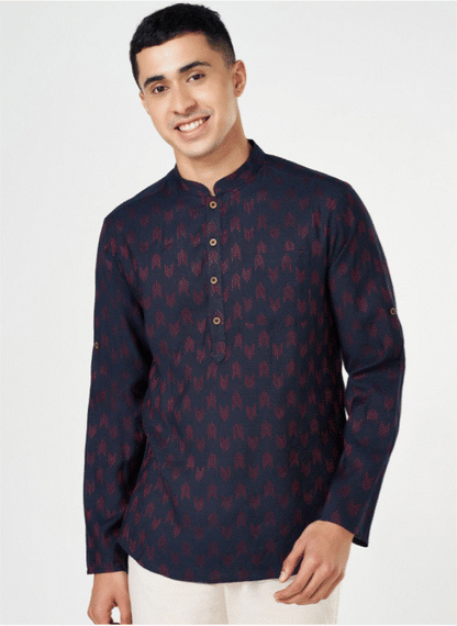 Navy Riwaaz Kurta