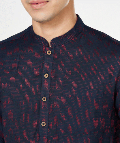 Navy Riwaaz Kurta