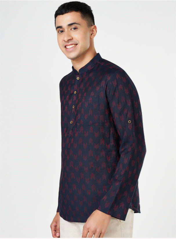Navy Riwaaz Kurta