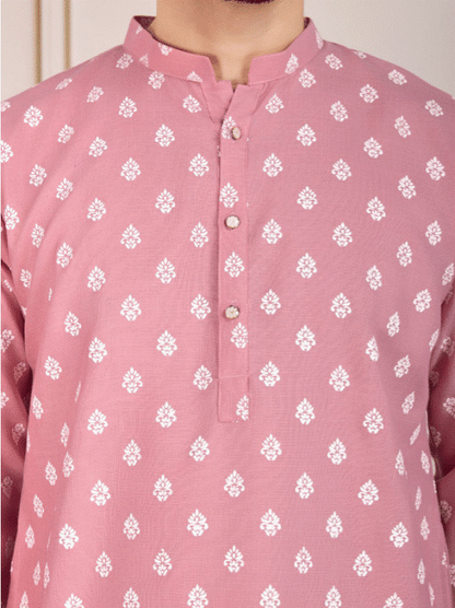 Pink Zariya Kurta
