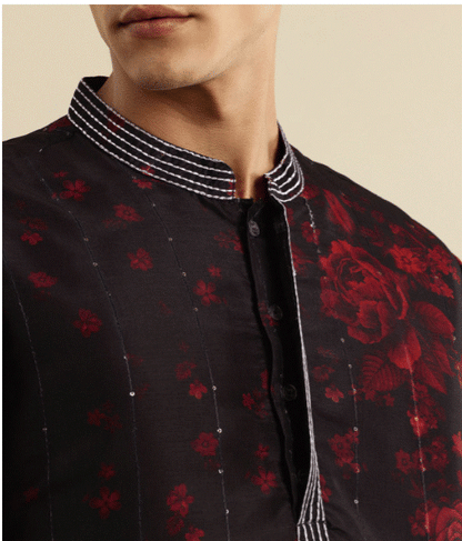 Floral Printed Jashn Kurta