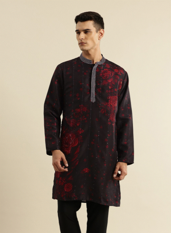 Floral Printed Jashn Kurta