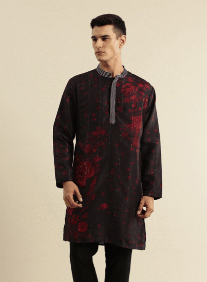 Floral Printed Jashn Kurta