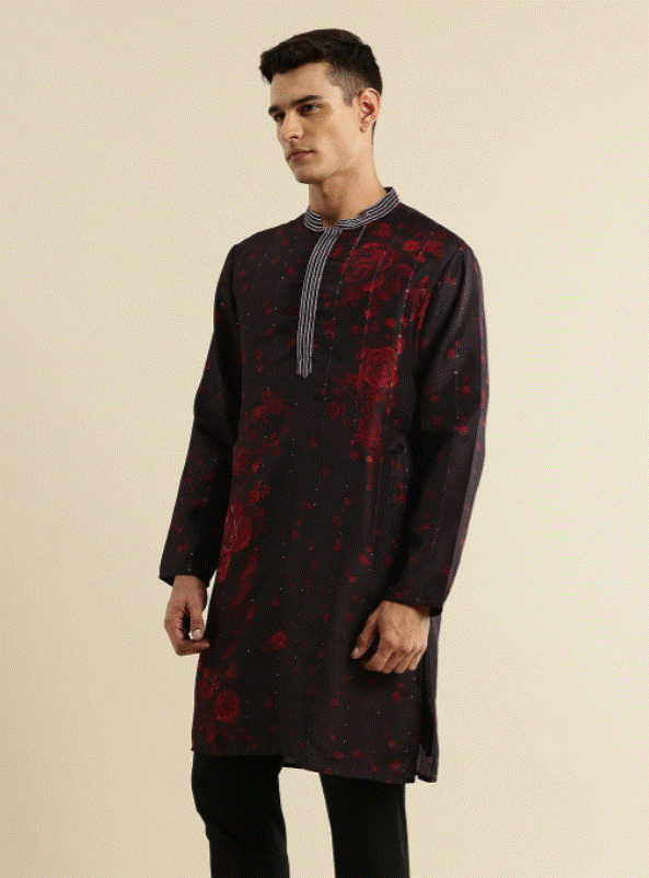 Floral Printed Jashn Kurta