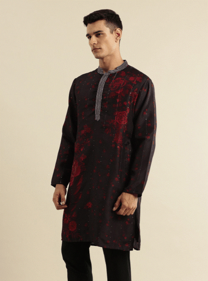 Floral Printed Jashn Kurta