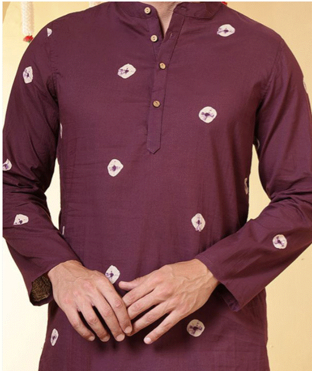 Burgundy Kurta