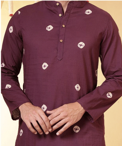 Burgundy Kurta