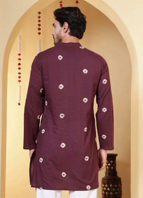 Burgundy Kurta