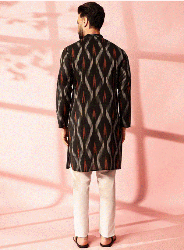 Midnight Tribal Kurta