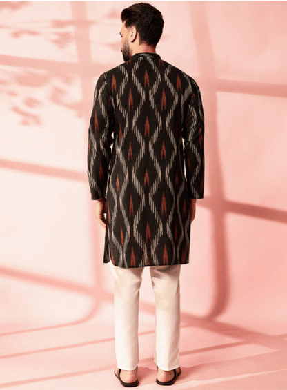 Midnight Tribal Kurta