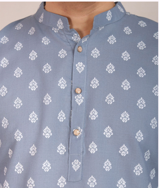 Light Grey Zariya Kurta