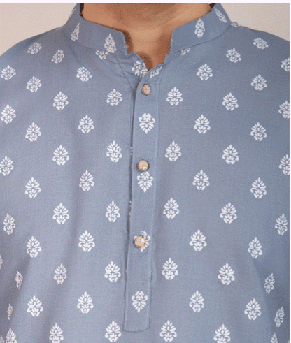 Light Grey Zariya Kurta