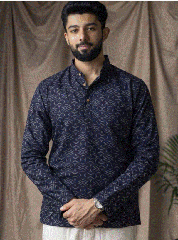 Black Printed Kurta
