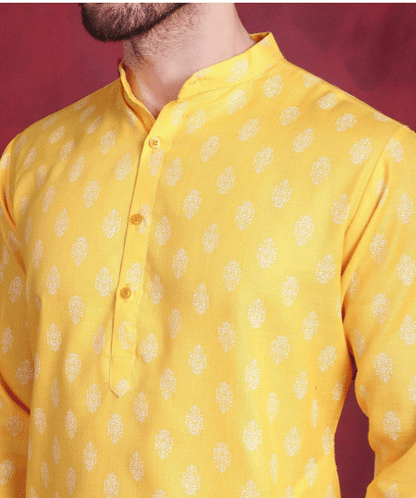 Yellow Zariya Kurta