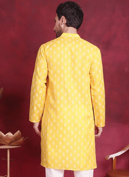 Yellow Zariya Kurta