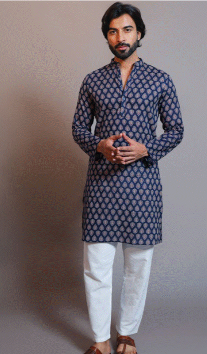 Midnight Medallion Kurta Set