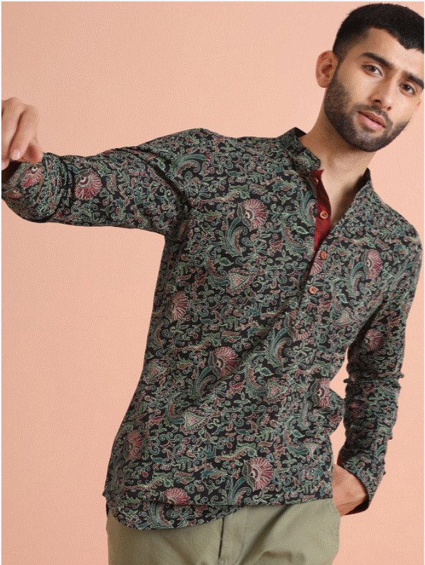 Emerald Paisley Kurta