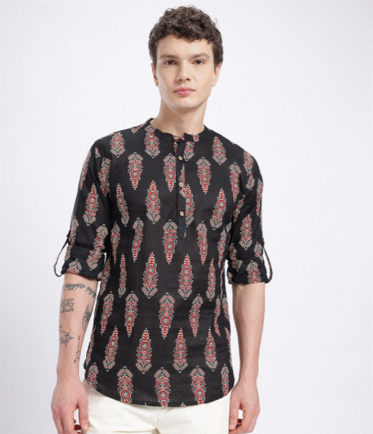 Black Scarlet Kurta