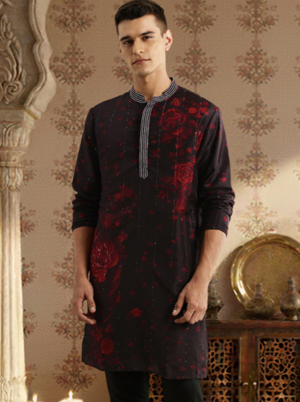 Floral Printed Jashn Kurta