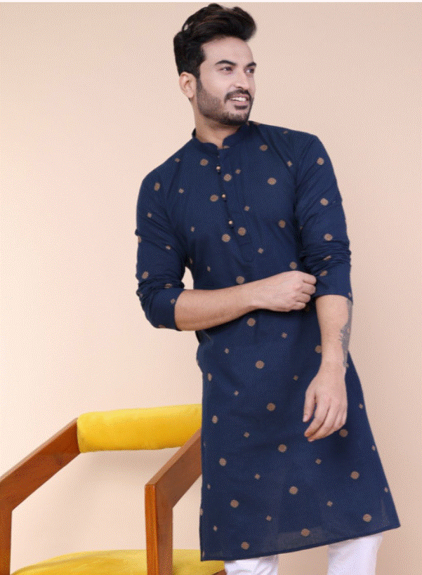 Navy Royale Kurta