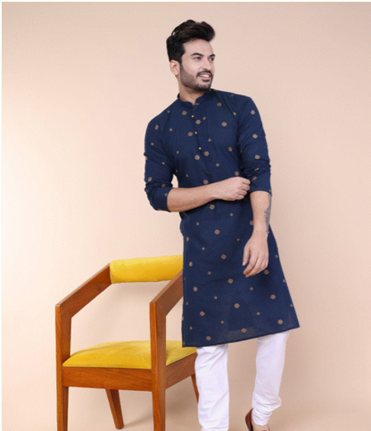 Navy Royale Kurta