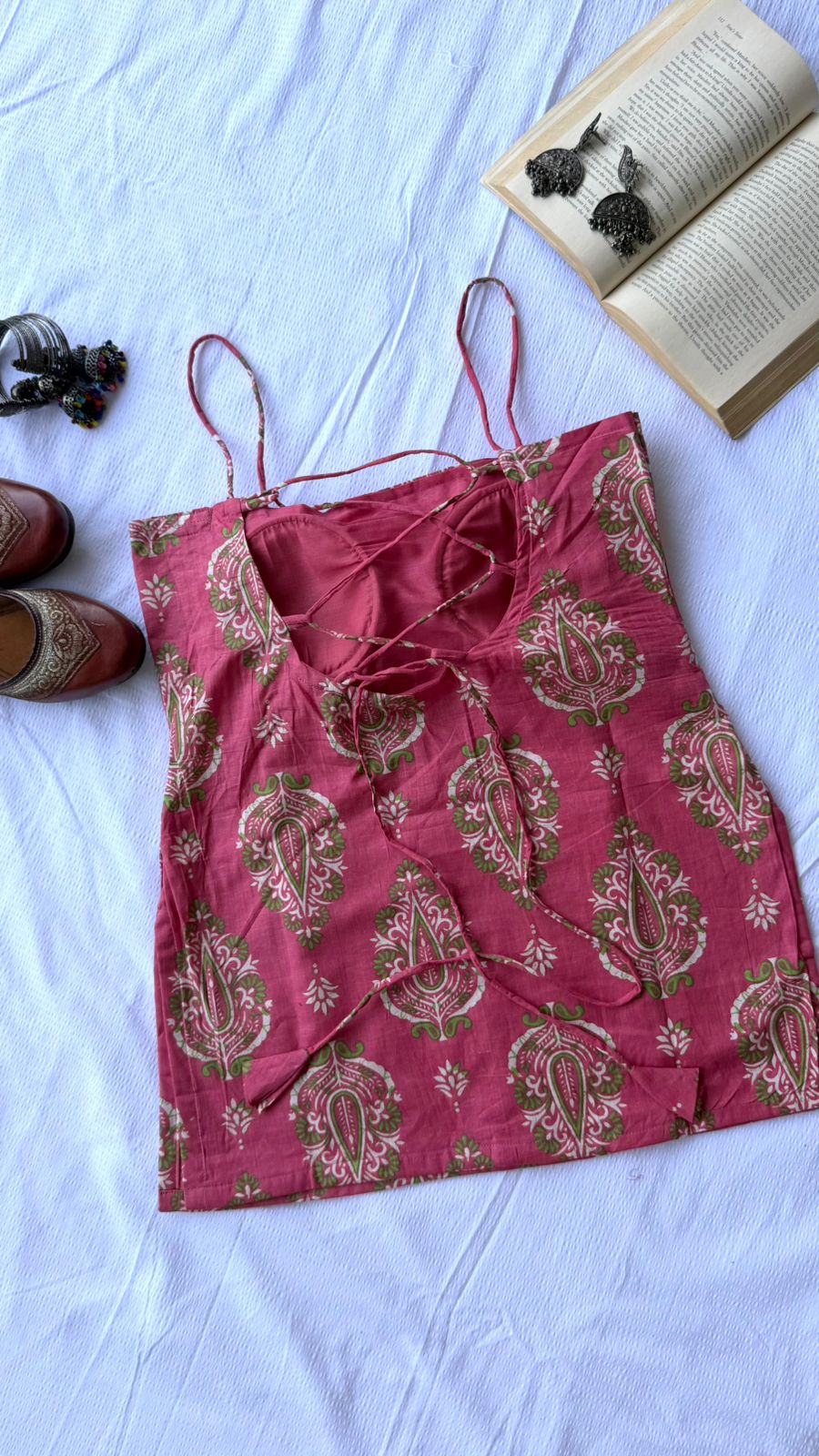 Rosé Backless Kurti 🌸