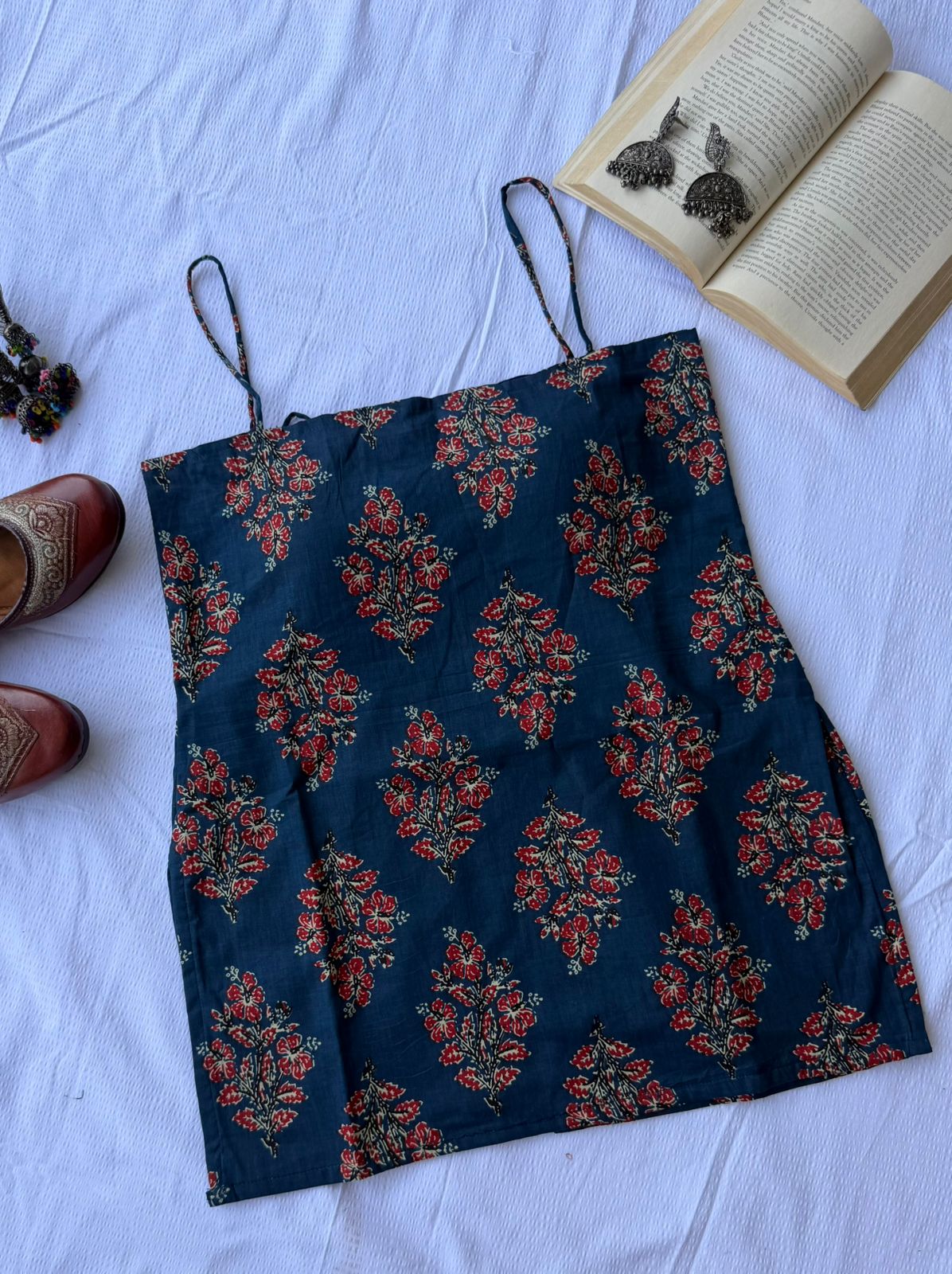 Midnight Fleur Backless Kurti