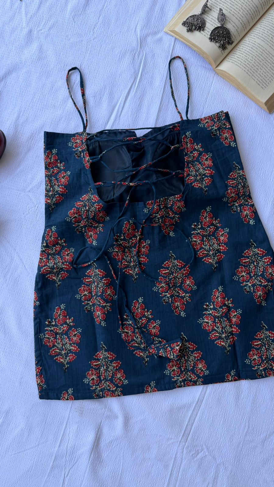 Midnight Fleur Backless Kurti