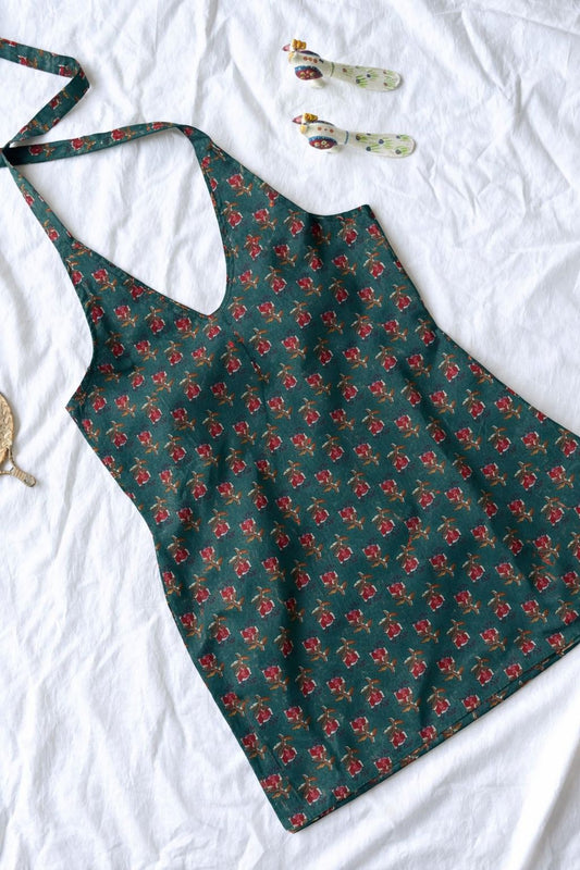 Emerald Rosette Backless Kurti