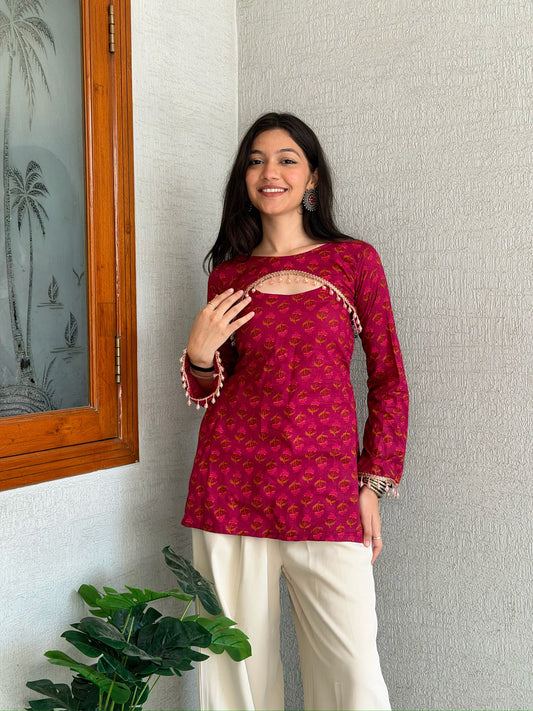 Noor Ruby Convertible Kurti